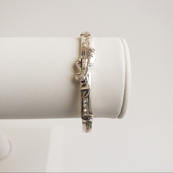 Chelsea Jewelry - Stackable Stretch Bracelet Silver Beaded Cuff Bangle